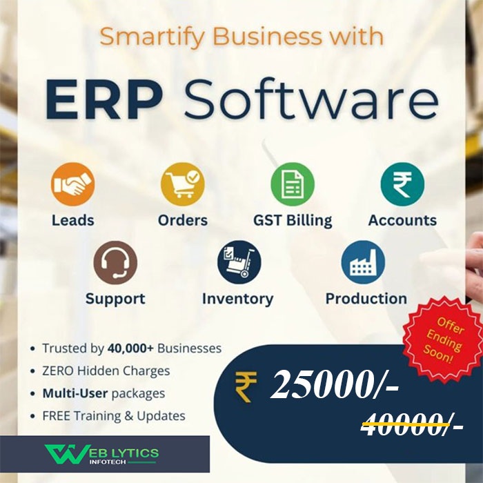 ERP Software Development Company in Delhi, India: Weblytics Infotech